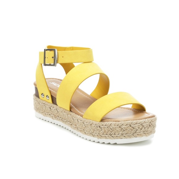 Soda Shoes - WOMEN'S SODA BRYCE FLATFORM SANDALS